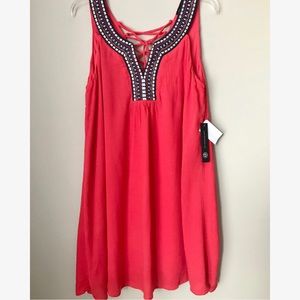 As U Wish Coral Tank Dress - Size XL NWT